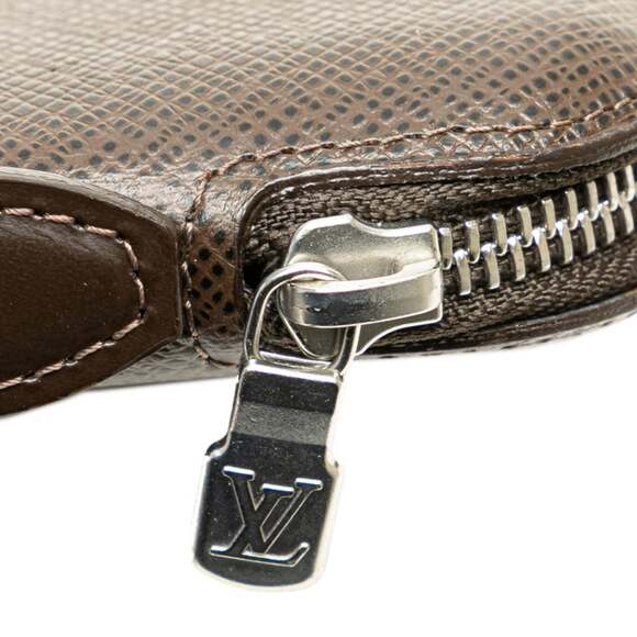 Louis Vuitton Taiga Organizer Atoll Long Wallet Round Travel Case M30658 Gris... - Picture 5 of 10